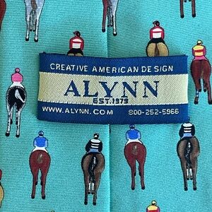 Alynn tie- Horse racing theme